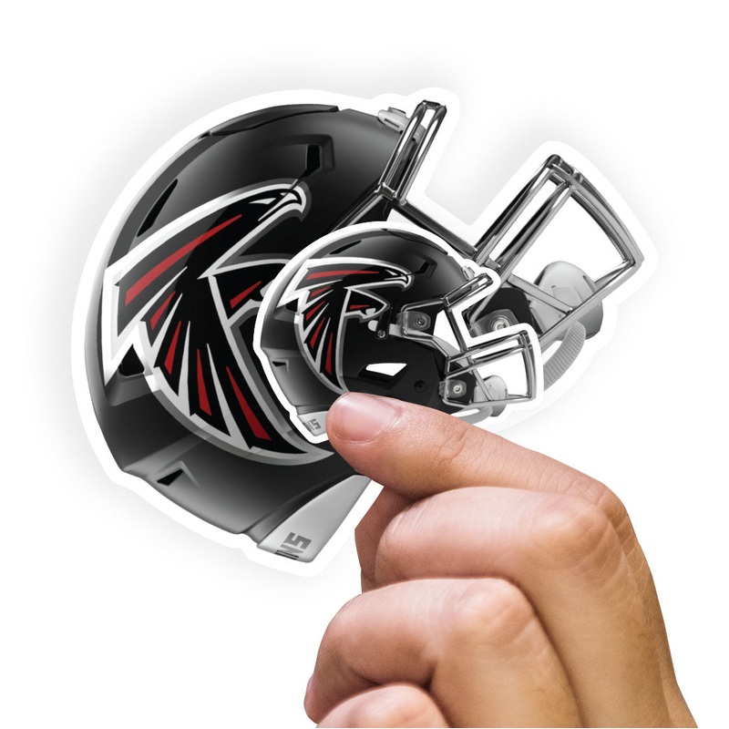 Atlanta Falcons – 5 Helmet Minis (Mixed Sizes) – Official NFL – Reusable Vinyl Decals