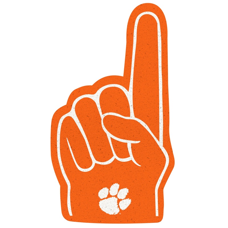 Foam Finger – Big Head – Official NCAA – Clemson Tigers – Foam Core Cutout