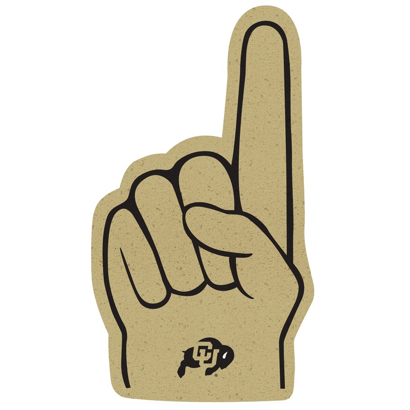 Foam Finger – Big Head – Official NCAA – Colorado Buffaloes – Foam Core Cutout