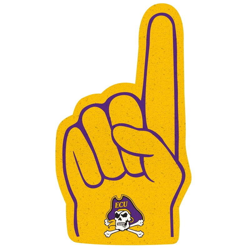 Foam Finger – Big Head – Official NCAA – East Carolina Pirates – Foam Core Cutout