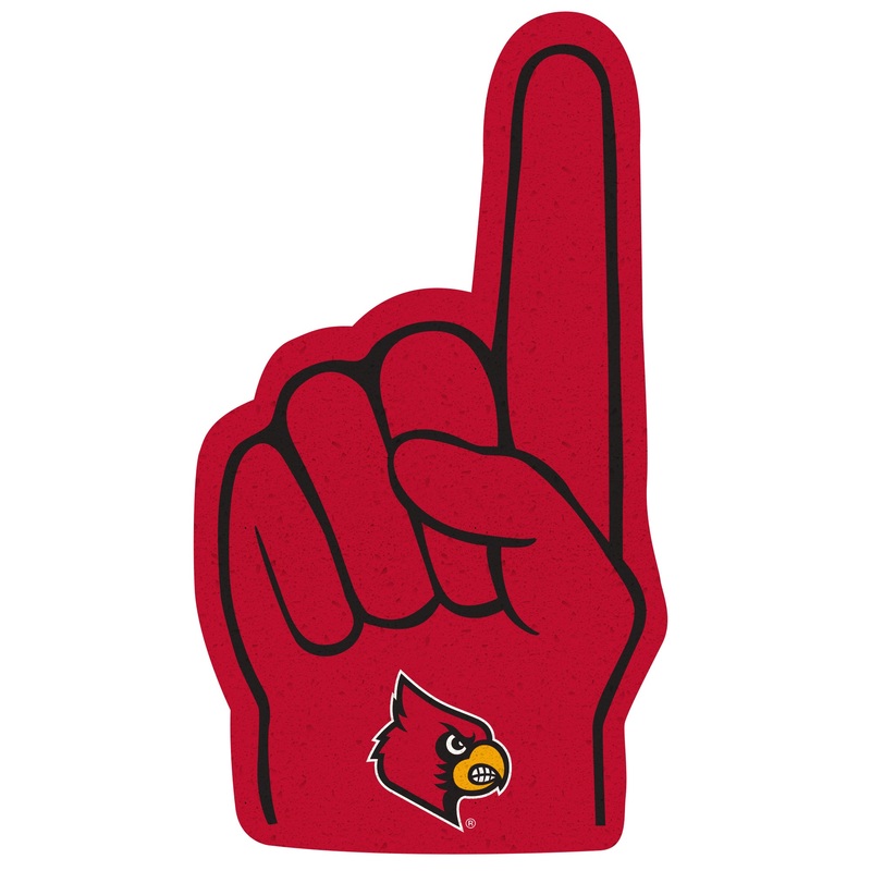 Foam Finger – Big Head – Official NCAA – Louisville Cardinals – Foam Core Cutout