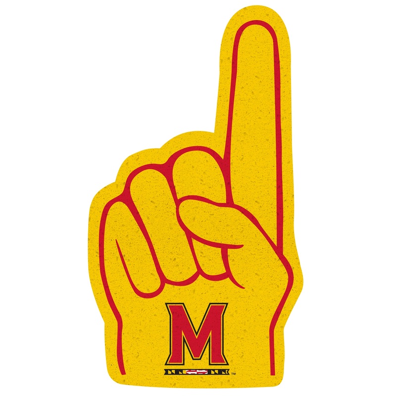 Foam Finger – Big Head – Official NCAA – Maryland Terrapins – Foam Core Cutout
