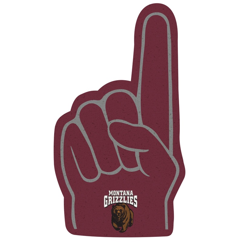 Foam Finger – Big Head – Official NCAA – Montana Grizzlies – Foam Core Cutout