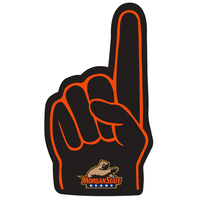 Foam Finger – Big Head – Official NCAA – Morgan State Bears – Foam Core Cutout