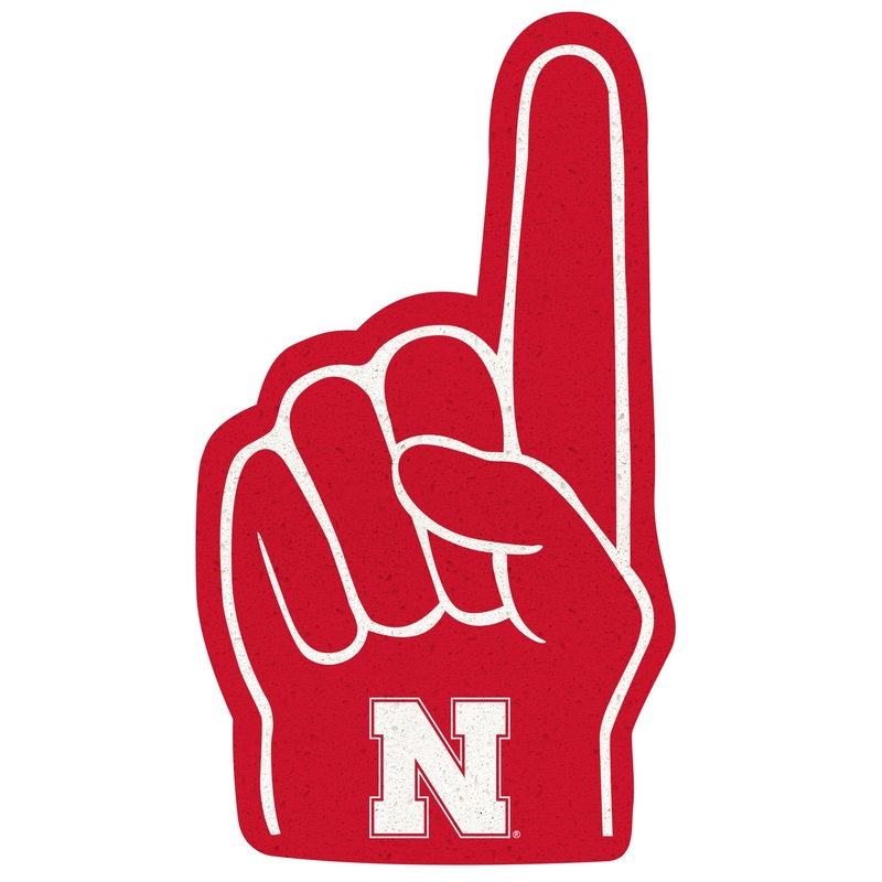 Foam Finger – Big Head – Official NCAA – Nebraska Cornhuskers – Foam Core Cutout