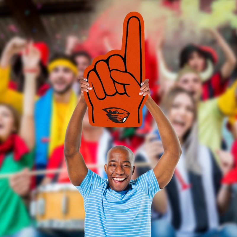 Foam Finger – Big Head – Official NCAA – Oregon State Beavers – Foam Core Cutout