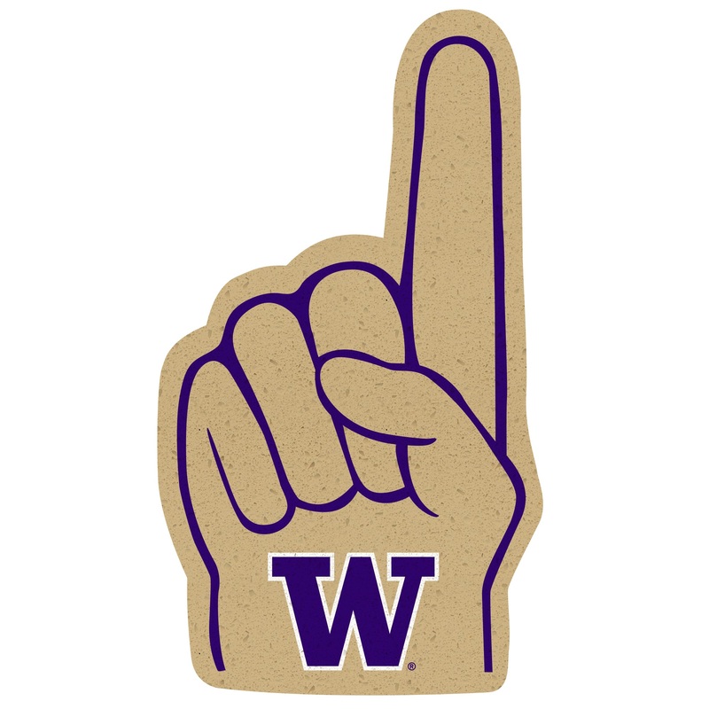 Foam Finger – Big Head – Official NCAA – Washington Huskies – Foam Core Cutout