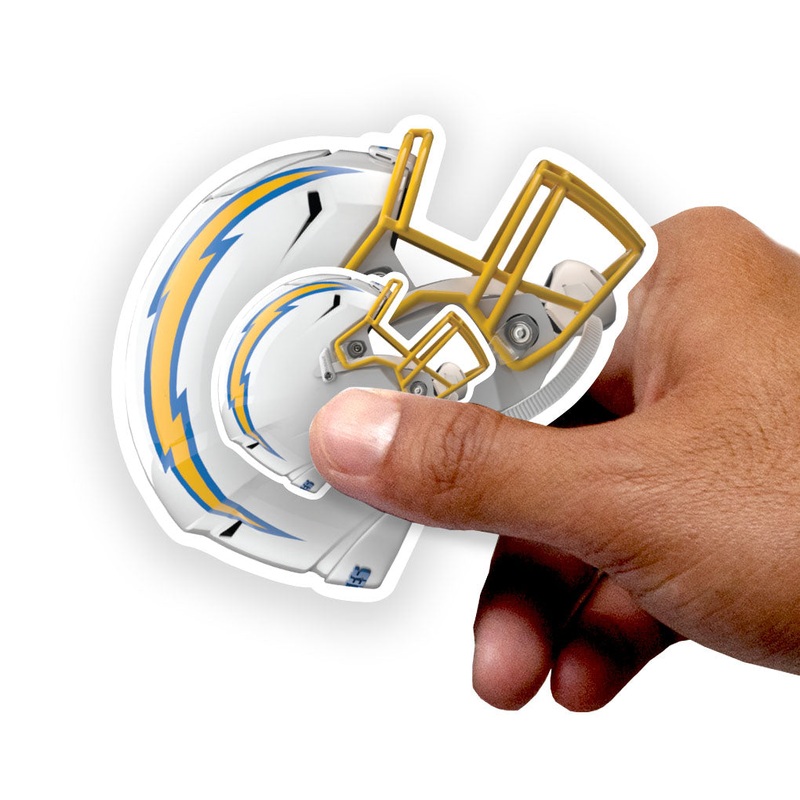 Los Angeles Chargers – 5 Helmet Minis (Mixed Sizes) – Official NFL – Reusable Vinyl Decals
