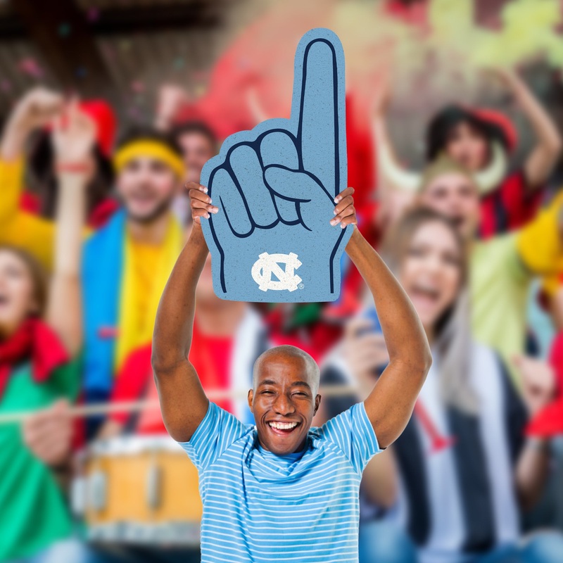 North Carolina Tar Heels – Big Head – Official NCAA – Foam Core Cutout