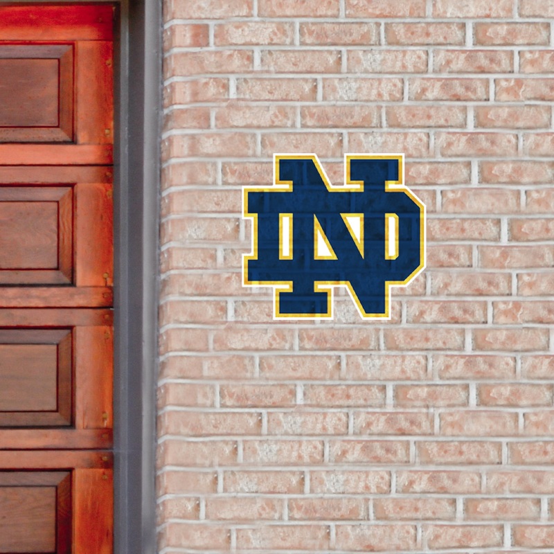 Notre Dame Fighting Irish – ND Logo – Outdoor Wall Decals – Official NCAA – Scratch Resistant Alumigraphics Smooth