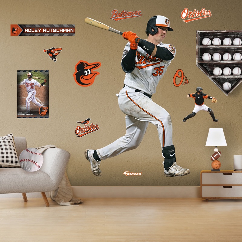 Adley Rutschman – RealBig Collection – Official MLB – Baltimore Orioles – Reusable Vinyl Wall Decals