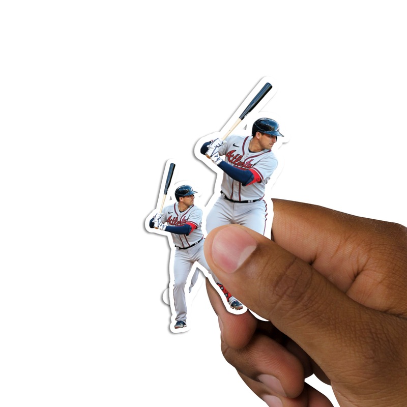 Austin Riley – 5 Player Minis (Mixed Sizes) – Official MLB – Atlanta Braves – Reusable Vinyl Decals