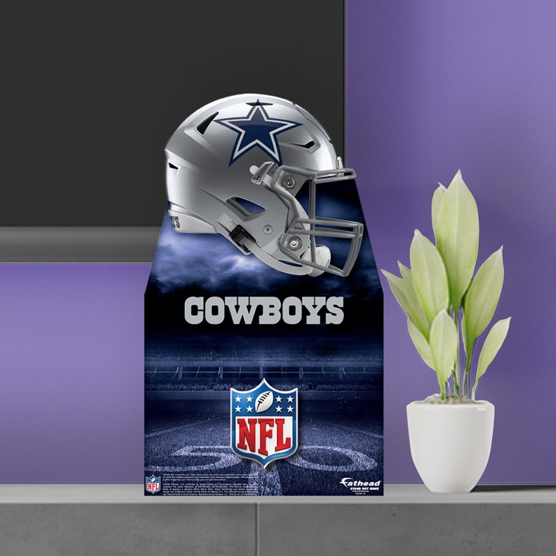 Dallas Cowboys Helmet – Mini Stand Out – Official NFL – Cardstock Cutout