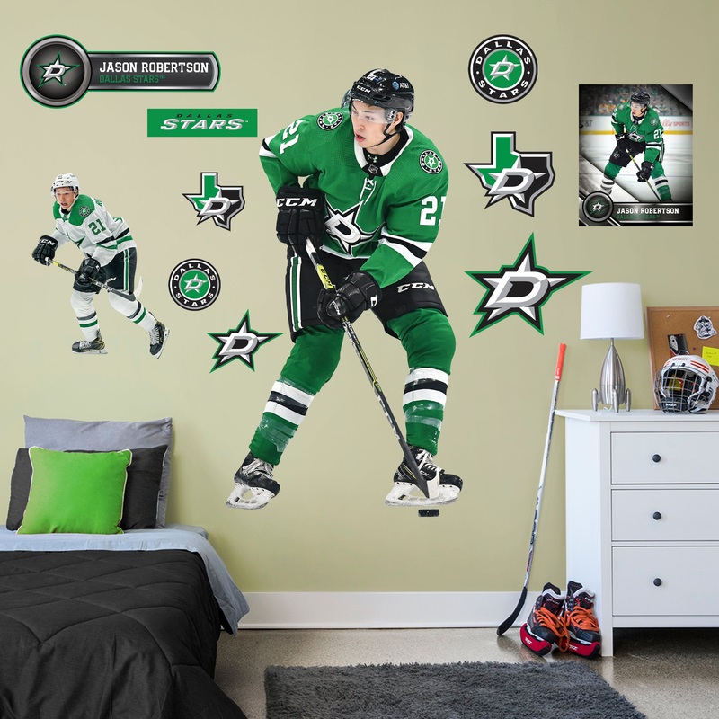 Jason Robertson – RealBig Collection – Official NHL – Dallas Stars – Reusable Vinyl Wall Decals #1