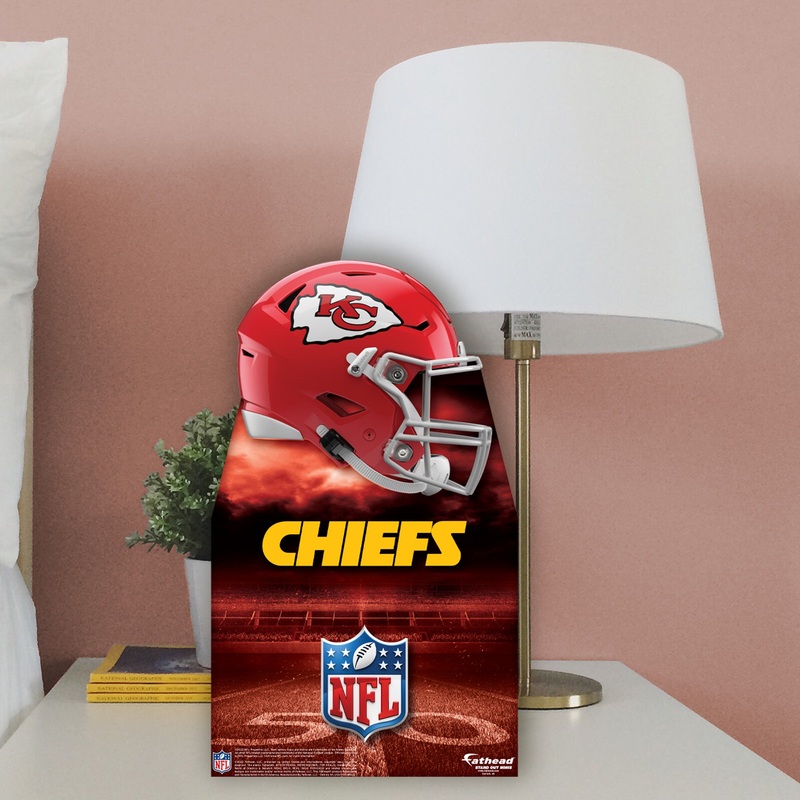 Kansas City Chiefs Helmet – Mini Stand Out – Official NFL – Cardstock Cutout
