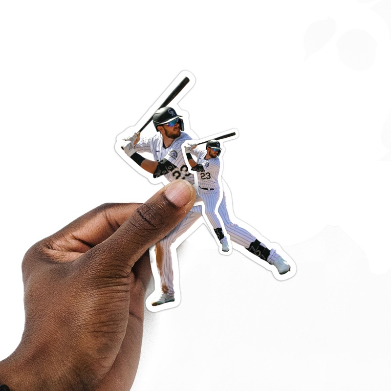 Kris Bryant – 5 Player Minis (Mixed Sizes) – Official MLB – Colorado Rockies – Reusable Vinyl Decals