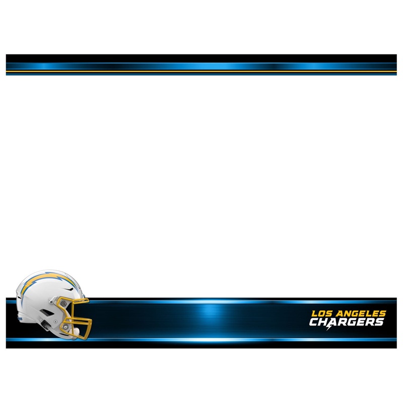 Los Angeles Chargers – Helmet – Dry Erase Whiteboard – Official NFL – Reusable Vinyl Wall Decal