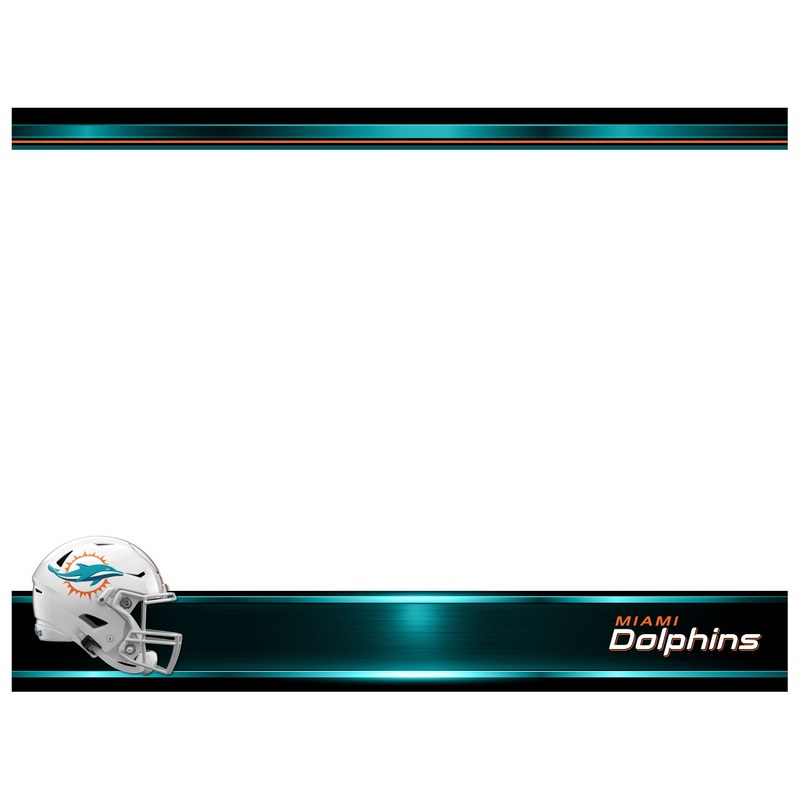 Miami Dolphins – Helmet – Dry Erase Whiteboard – Official NFL – Reusable Vinyl Wall Decal