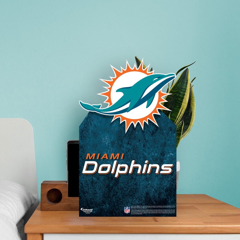 Miami Dolphins Logo – Mini Stand Out – Official NFL – Cardstock Cutout