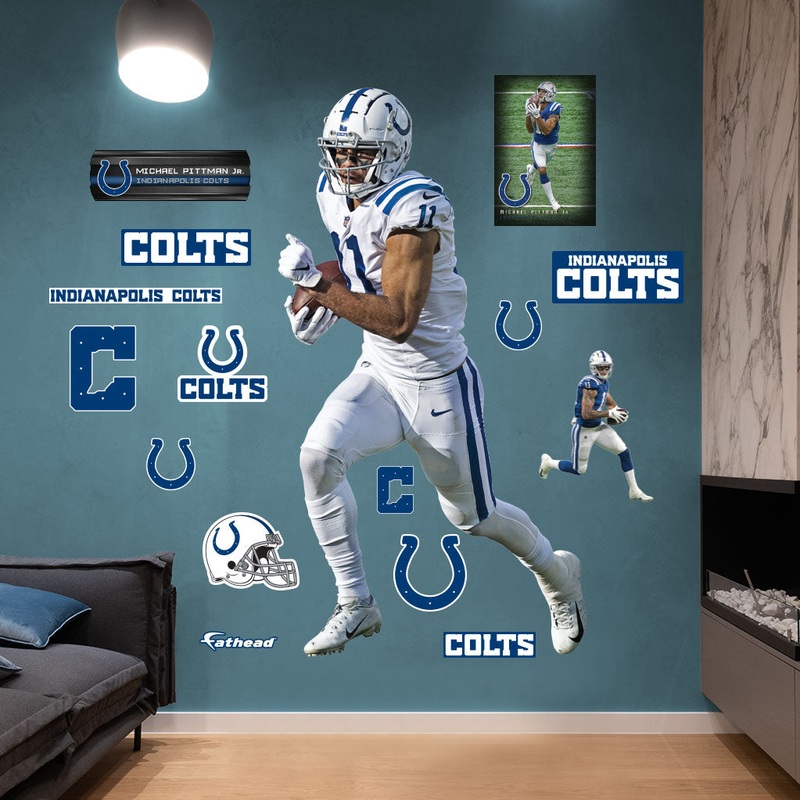 Michael Pittman Jr. – RealBig Collection – Official NFL – Indianapolis Colts – Reusable Vinyl Wall Decals
