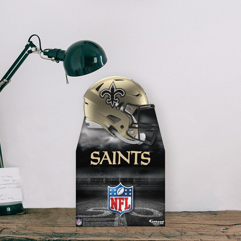 New Orleans Saints Helmet – Mini Stand Out – Official NFL – Cardstock Cutout