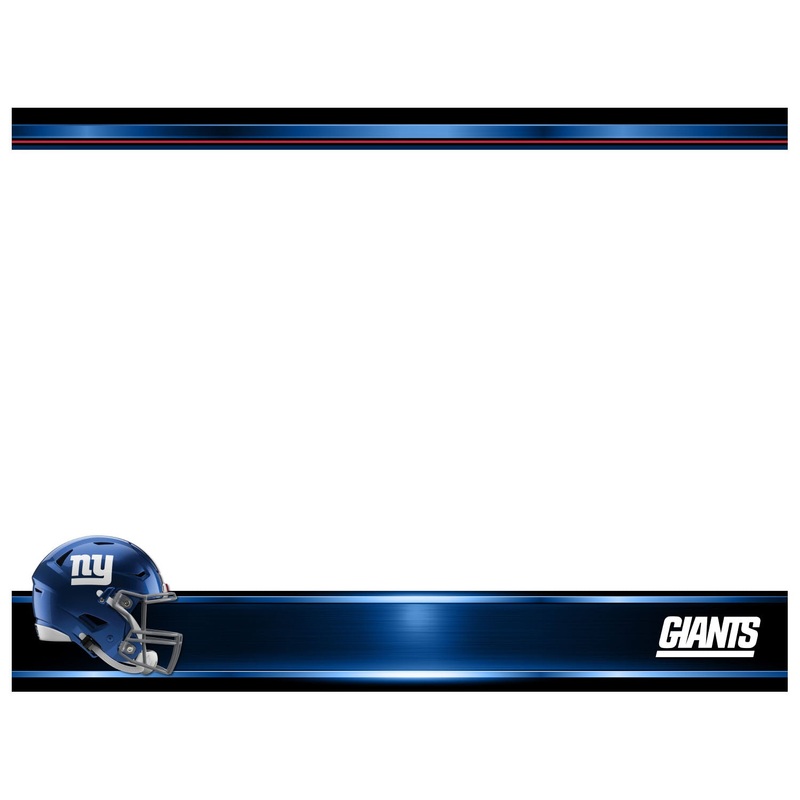 New York Giants – Helmet – Dry Erase Whiteboard – Official NFL – Reusable Vinyl Wall Decal
