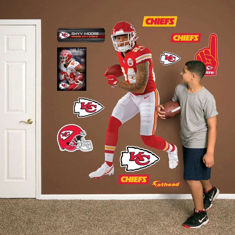 Skyy Moore – RealBig Collection – Official NFL – Kansas City Chiefs – Reusable Vinyl Wall Decals #1