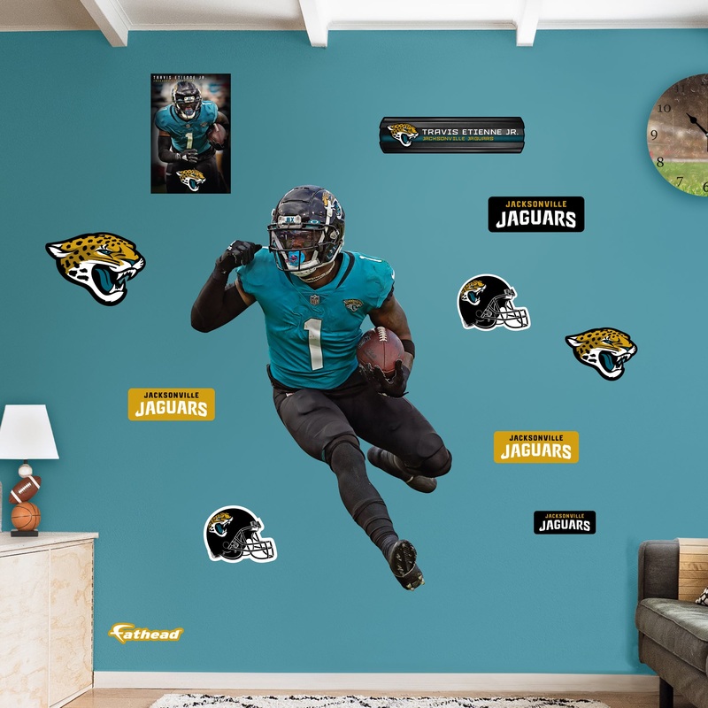 Travis Etienne Jr. – RealBig Collection – Official NFL – Jacksonville Jaguars – Reusable Vinyl Wall Decals #1