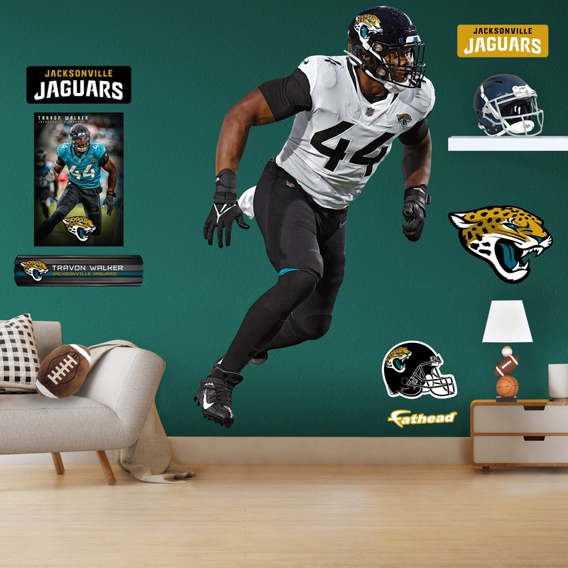 Travon Walker – RealBig Away Collection – Official NFL – Jacksonville Jaguars – Reusable Vinyl Wall Decals