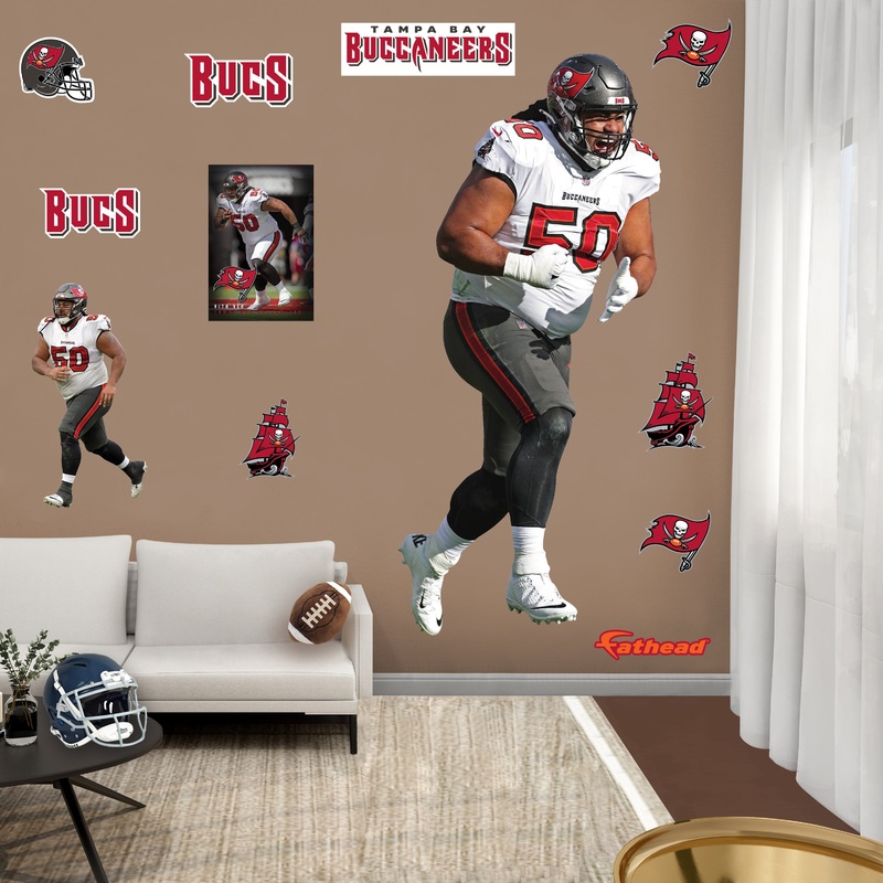 Vita Vea – RealBig Collection – Official NFL – Tampa Bay Buccaneers – Reusable Vinyl Wall Decals