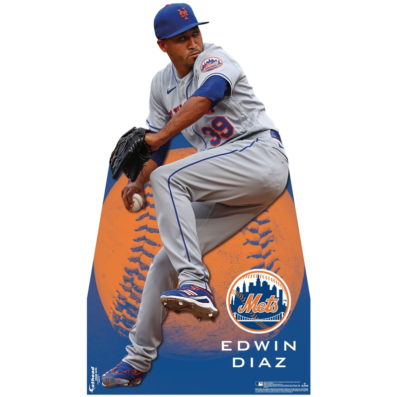 Edwin Diaz – Life-Size Stand Out – Official MLB – New York Mets – Foam Core Cutout