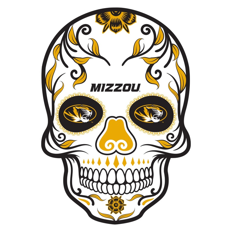 Missouri Tigers – Skull – Outdoor Wall Decals – Official NCAA – Scratch Resistant Alumigraphics Smooth