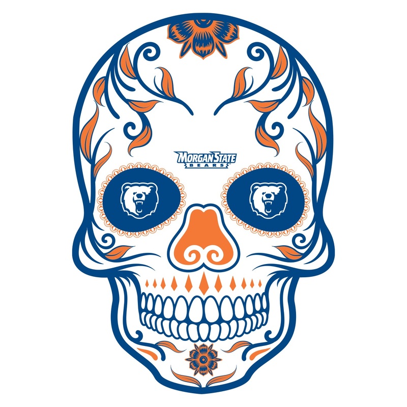 Morgan State Bears – Sugar Skull Logo – Outdoor Wall Decals – Official NCAA – Scratch Resistant Alumigraphics Smooth
