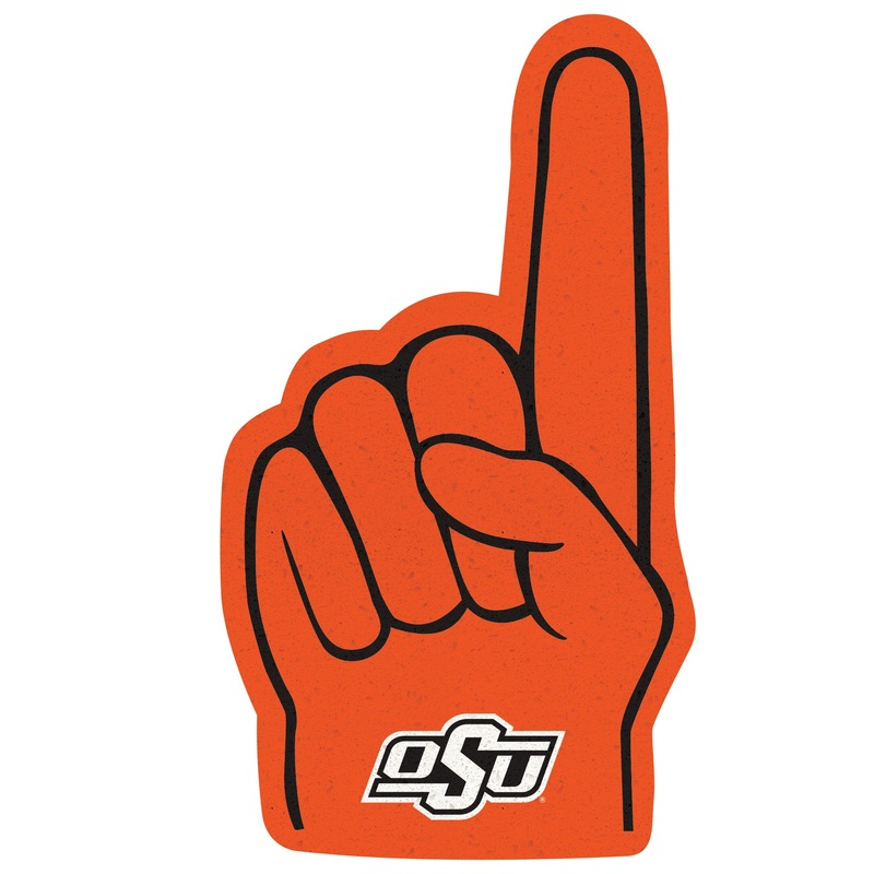 Oklahoma State Cowboys – RealBig Foam Finger Collection – Official NCAA – Reusable Vinyl Wall Decals