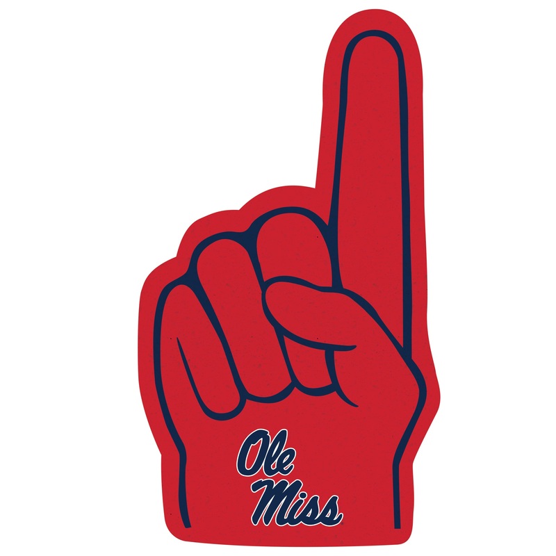Ole Miss Rebels – RealBig Foam Finger Collection – Official NCAA – Reusable Vinyl Wall Decals