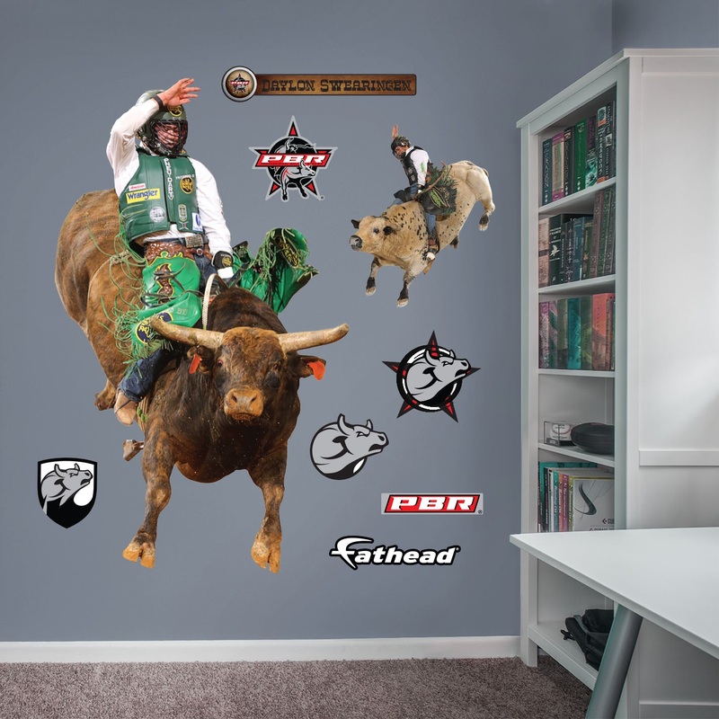 PBR: Daylon Swearingen- Montana Jacket RealBig        – Officially Licensed Pro Bull Riding Removable     Adhesive Decal