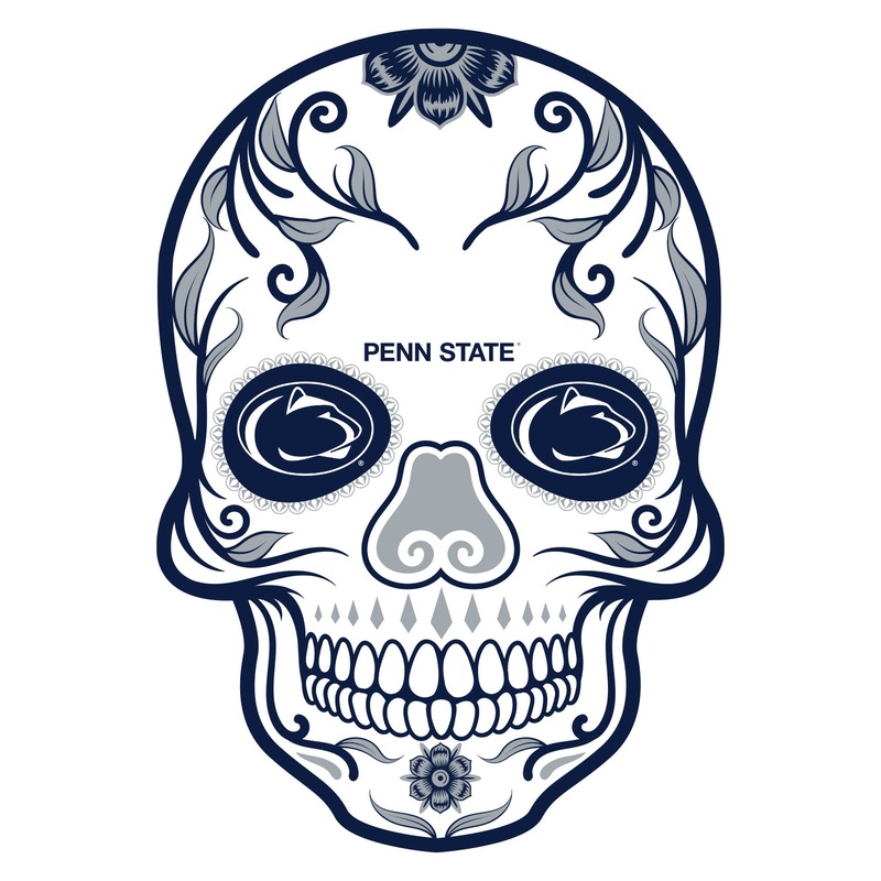 Penn State Nittany Lions – Sugar Skull Logo – Outdoor Wall Decals – Official NCAA – Scratch Resistant Alumigraphics Smooth