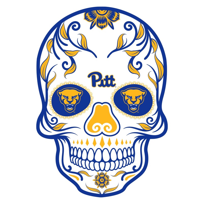 Pittsburgh Panthers – Sugar Skull Logo – Outdoor Wall Decals – Official NCAA – Scratch Resistant Alumigraphics Smooth