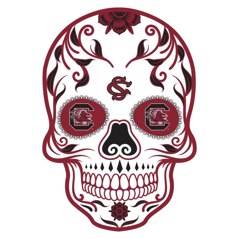 South Carolina Gamecocks – Sugar Skull Logo – Outdoor Wall Decals – Official NCAA – Scratch Resistant Alumigraphics Smooth