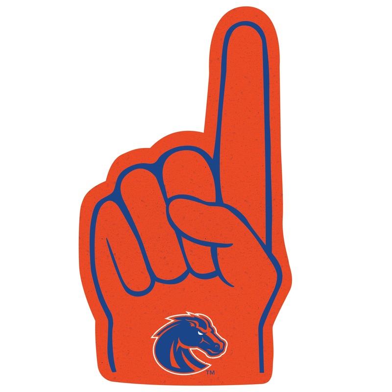 Boise State Broncos – RealBig Foam Finger Collection – Official NCAA – Reusable Vinyl Wall Decals