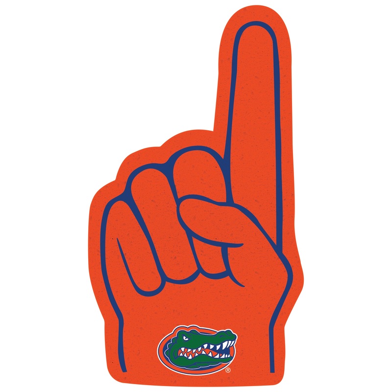 Florida Gators – RealBig Foam Finger Collection – Official NCAA – Reusable Vinyl Wall Decals