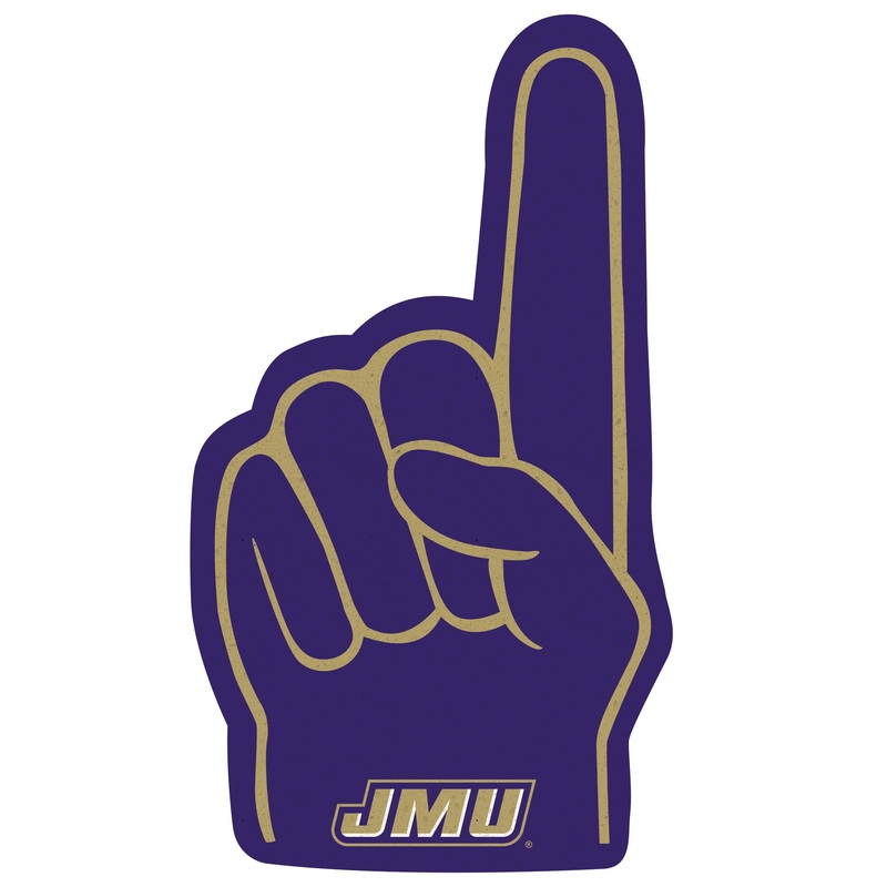 James Madison Dukes – RealBig Foam Finger Collection – Official NCAA – Reusable Vinyl Wall Decals