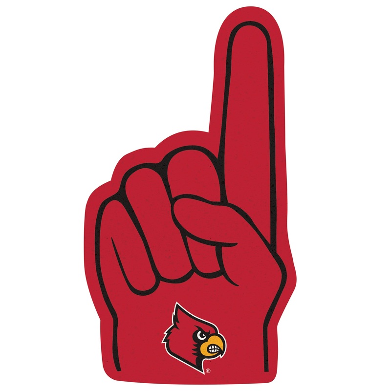 Louisville Cardinals – RealBig Foam Finger Collection – Official NCAA – Reusable Vinyl Wall Decals