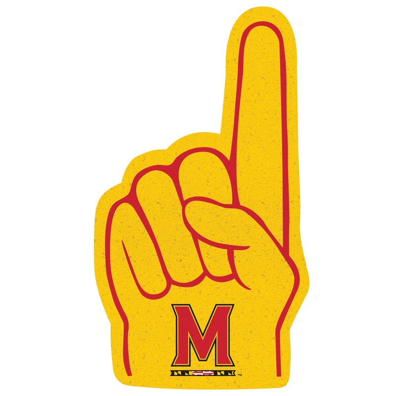 Maryland Terrapins – RealBig Foam Finger Collection – Official NCAA – Reusable Vinyl Wall Decals