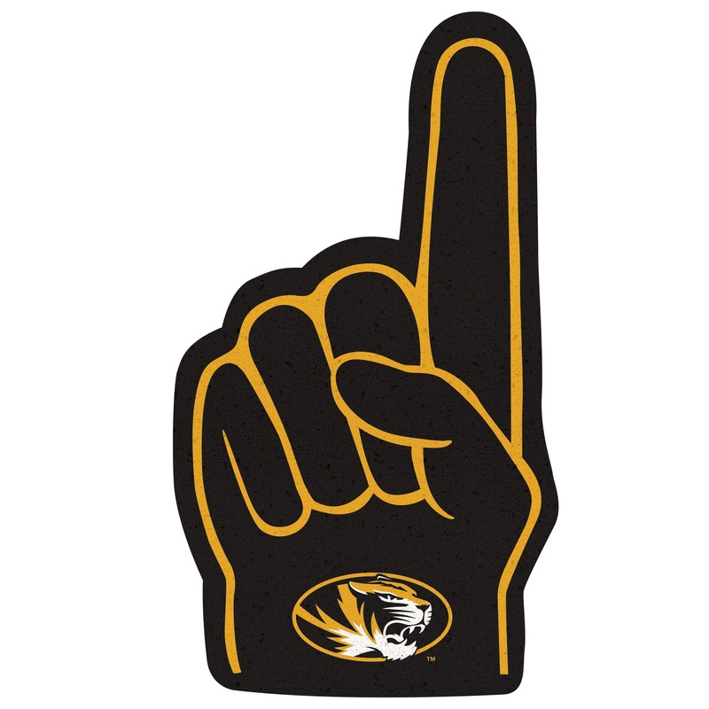 Missouri Tigers – RealBig Foam Finger Collection – Official NCAA – Reusable Vinyl Wall Decals