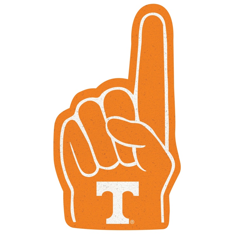 Tennessee Volunteers – RealBig Foam Finger Collection – Official NCAA – Reusable Vinyl Wall Decals