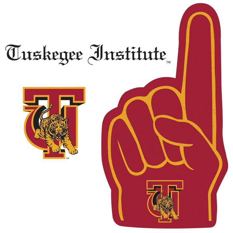 Tuskegee Golden Tigers – RealBig Foam Finger Collection – Official NCAA – Reusable Vinyl Wall Decals