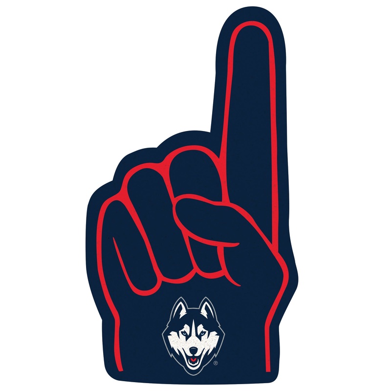 UConn Huskies – RealBig Foam Finger Collection – Official NCAA – Reusable Vinyl Wall Decals