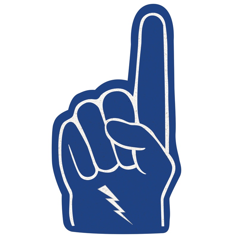US Air Force Academy Falcons – RealBig Foam Finger Collection – Official NCAA – Reusable Vinyl Wall Decals