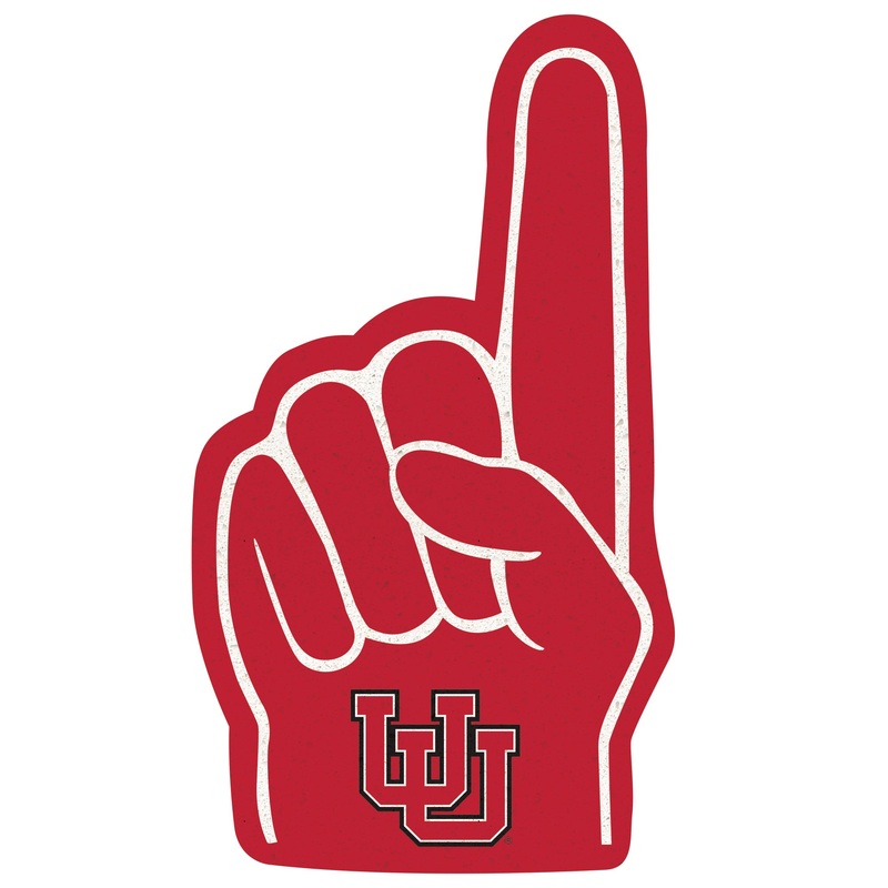 Utah Utes – RealBig Foam Finger Collection – Official NCAA – Reusable Vinyl Wall Decals